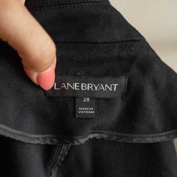 Lane Bryant Black Knit Moto Jacket‎ size 28 - Picture 12 of 12